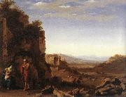 POELENBURGH, Cornelis van Rest on the Flight into Egypt af oil painting